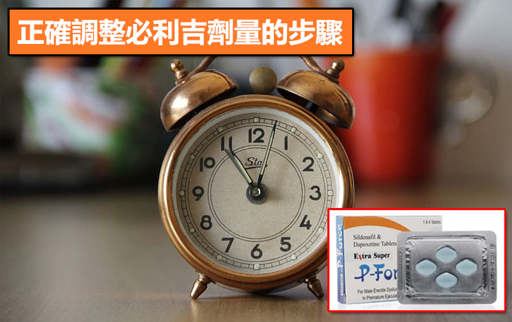 正確調整必利吉的劑量步驟
