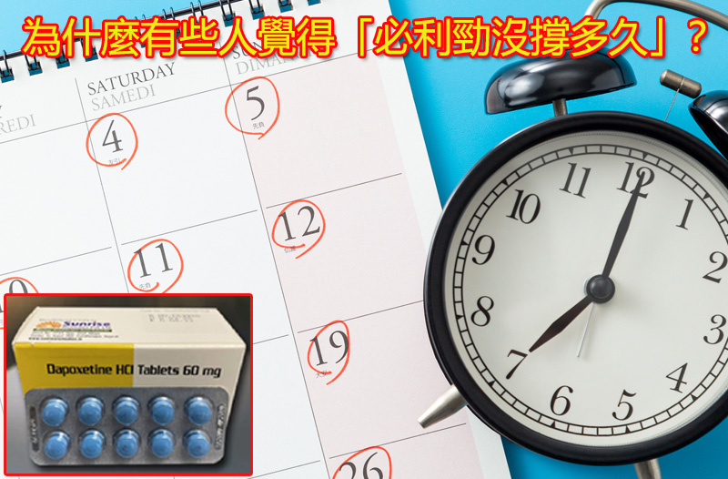 為什麼有些人覺得「必利勁沒撐多久」？