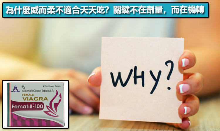 為什麼威而柔不適合天天吃？關鍵不在劑量，而在機轉 🤔