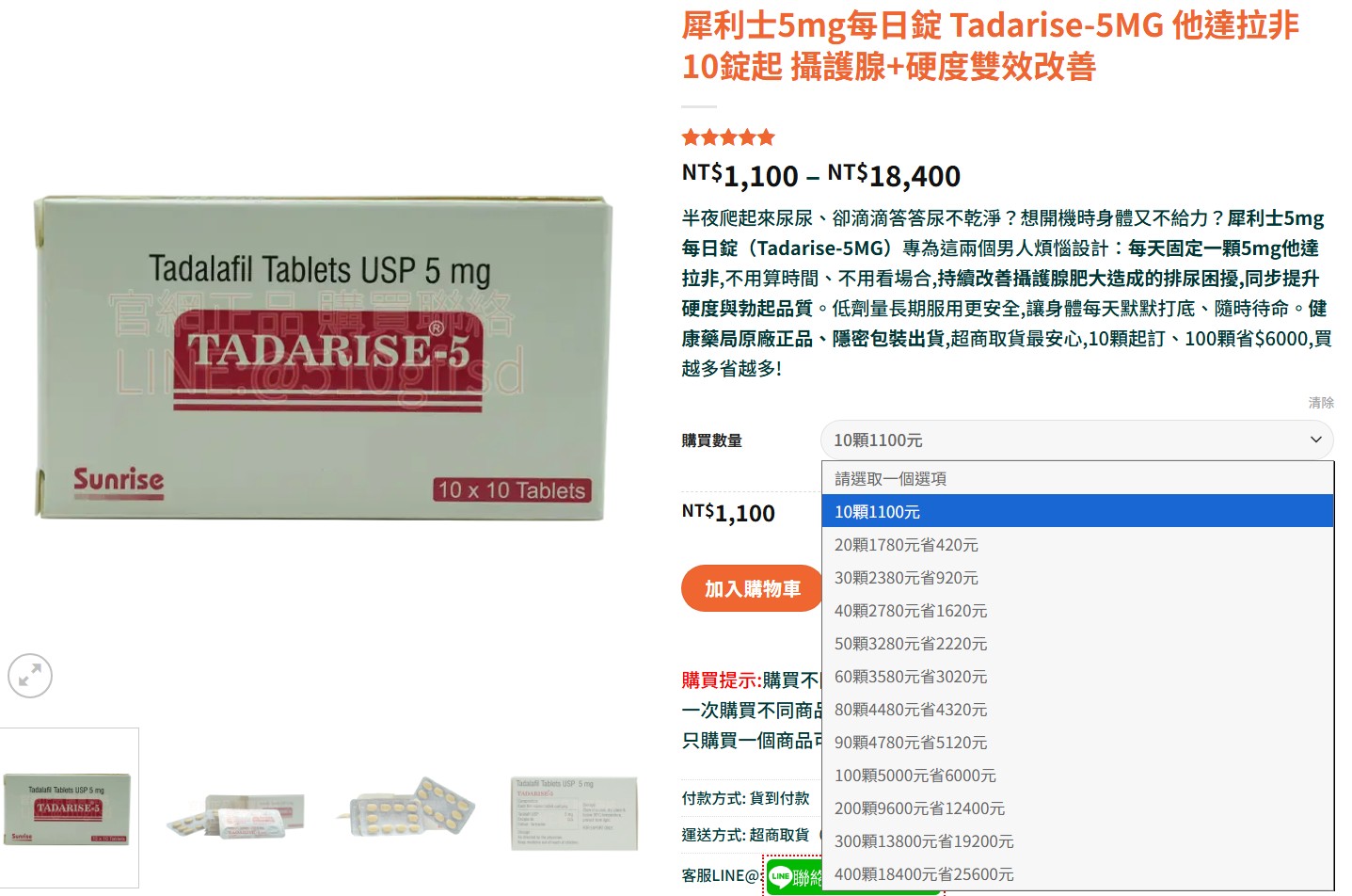 犀利士5mg價格多少？官網價格行情整理💊